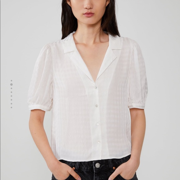 Zara Tops - Zara voluminous shirt in white M NWT